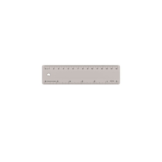 15cm Rulers White